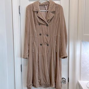 Free People Tan Velveteen Dress sz.S/P